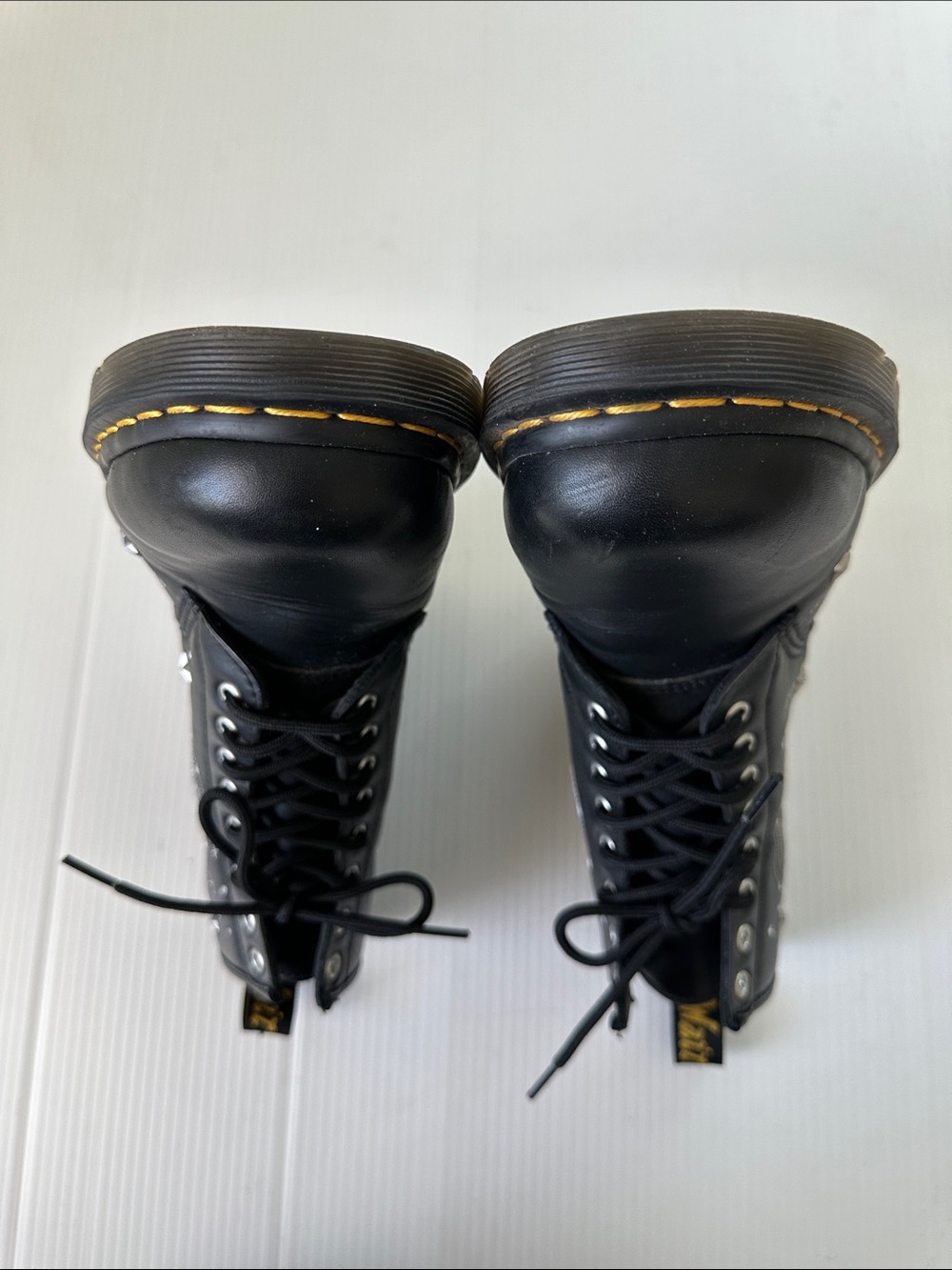 Dr. Martens 1460 Cosmic Embroidered Leather Lace Up Boots Black, 10 (42) - Picture 13 of 14